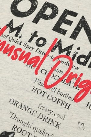 Concert Outfit Retro Hip-Hop Black And White Sticker T-Shirt