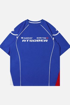 Concert Outfit Retro Hip-Hop Line Basketball T-Shirt