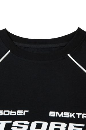 Concert Outfit Retro Hip-Hop Line Basketball T-Shirt