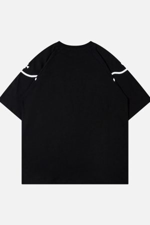 Concert Outfit Retro Hip-Hop Line Basketball T-Shirt