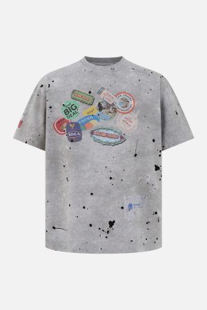 Concert Outfit Retro Ink Splash T-Shirt