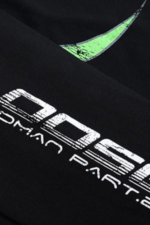 Concert Outfit Retro Jersey  Oversized Long Sleeves T-Shirt