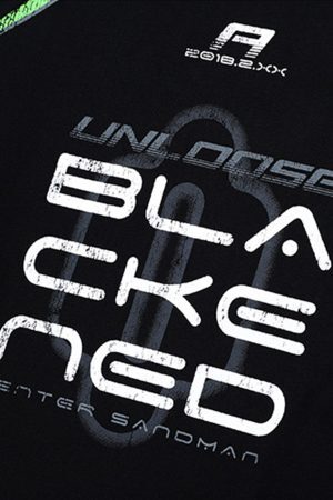 Concert Outfit Retro Jersey  Oversized Long Sleeves T-Shirt