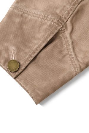 Concert Outfit Retro Lapel  Zip Up Work Jacket