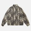 Concert Outfit Retro Leopard Printed Denim Jacket