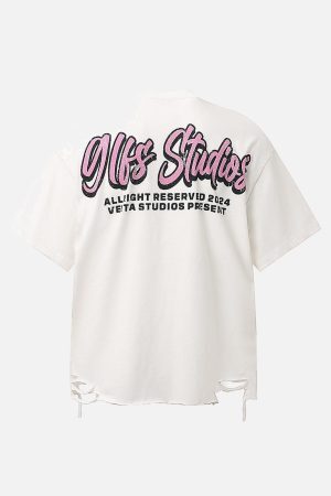 Concert Outfit Retro Letter Graphic T-Shirt