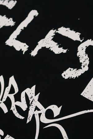 Concert Outfit Retro Letter Lip Graphic T-Shirt