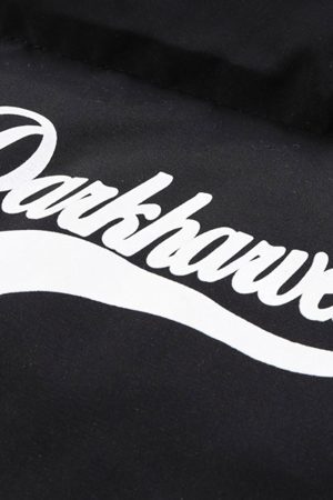 Concert Outfit Retro Letter Print Down Jacket