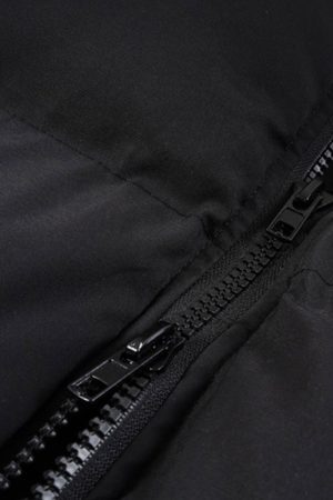 Concert Outfit Retro Letter Print Down Jacket