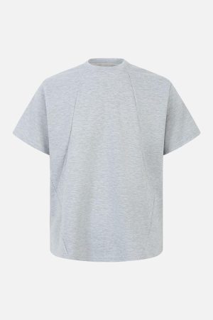 Concert Outfit Retro Loose-Leaf Flyer Cleanfit Structure T-Shirt