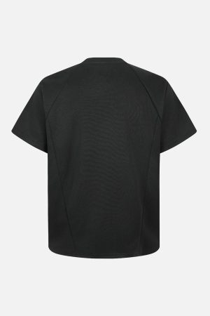 Concert Outfit Retro Loose-Leaf Flyer Cleanfit Structure T-Shirt