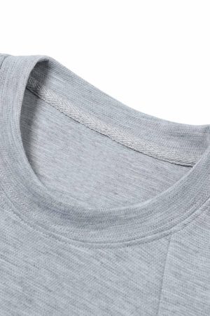 Concert Outfit Retro Loose-Leaf Flyer Cleanfit Structure T-Shirt