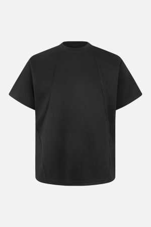 Concert Outfit Retro Loose-Leaf Flyer Cleanfit Structure T-Shirt