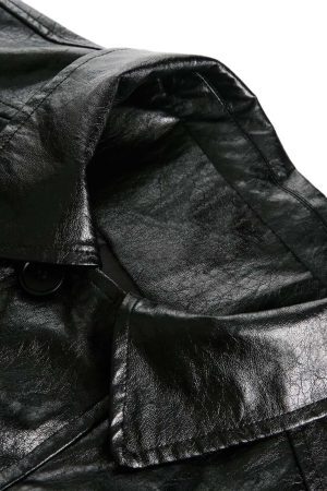 Concert Outfit Retro Motorcycle PU Leather Jacket