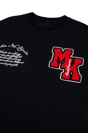 Concert Outfit Retro Motorcycle Style Heavy Patch Embroidered T-Shirt