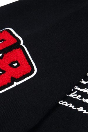 Concert Outfit Retro Motorcycle Style Heavy Patch Embroidered T-Shirt