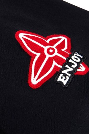 Concert Outfit Retro Motorcycle Style Heavy Patch Embroidered T-Shirt