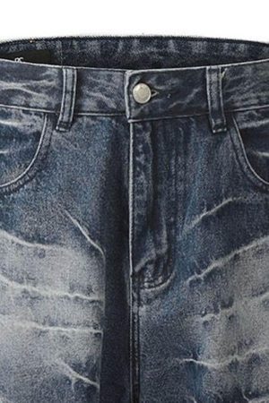 Concert Outfit Retro Neutral Washed Straight Jeans