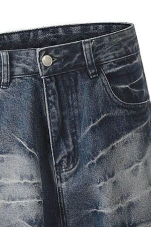 Concert Outfit Retro Neutral Washed Straight Jeans