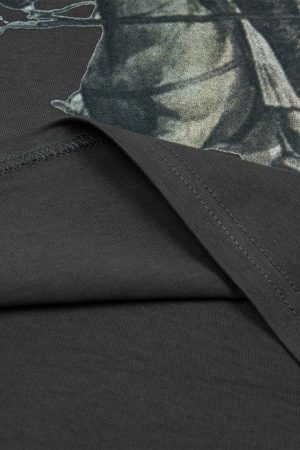 Concert Outfit Retro Oil Painting Print T-Shirt