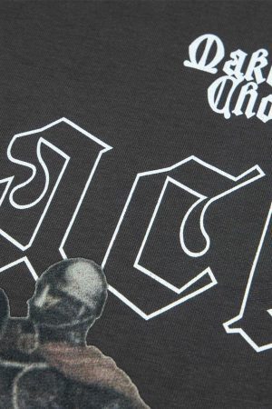 Concert Outfit Retro Oil Painting Print T-Shirt