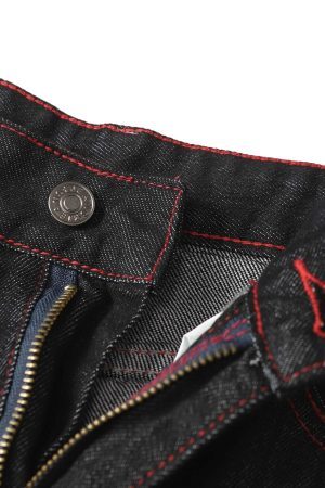 Concert Outfit Retro Patchwork Baggy Jeans