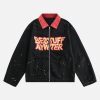 Concert Outfit Retro Patchwork Letter Denim Jacket
