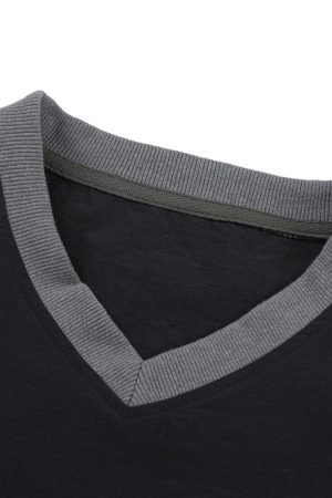 Concert Outfit Retro Patchwork Long-Sleeved T-Shirt