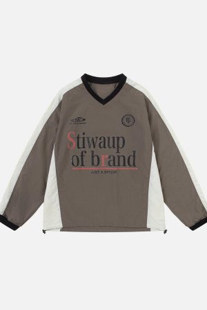 Concert Outfit Retro Patchwork Long-Sleeved T-Shirt