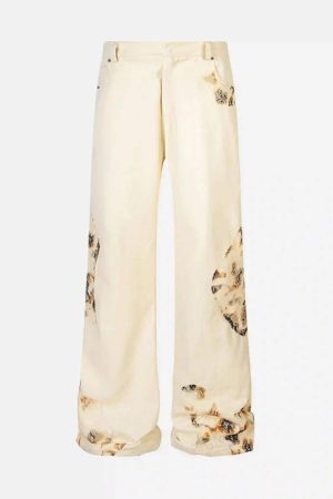 Concert Outfit Retro Patchwork Street Jeans