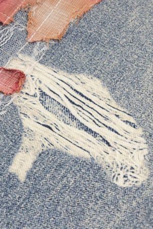 Concert Outfit Retro Patchwork Street Jeans