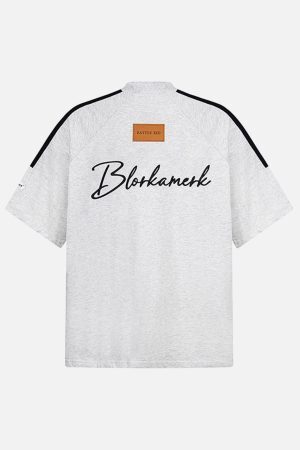 Concert Outfit Retro Patchwork Stripe Short Sleeve T-Shirt