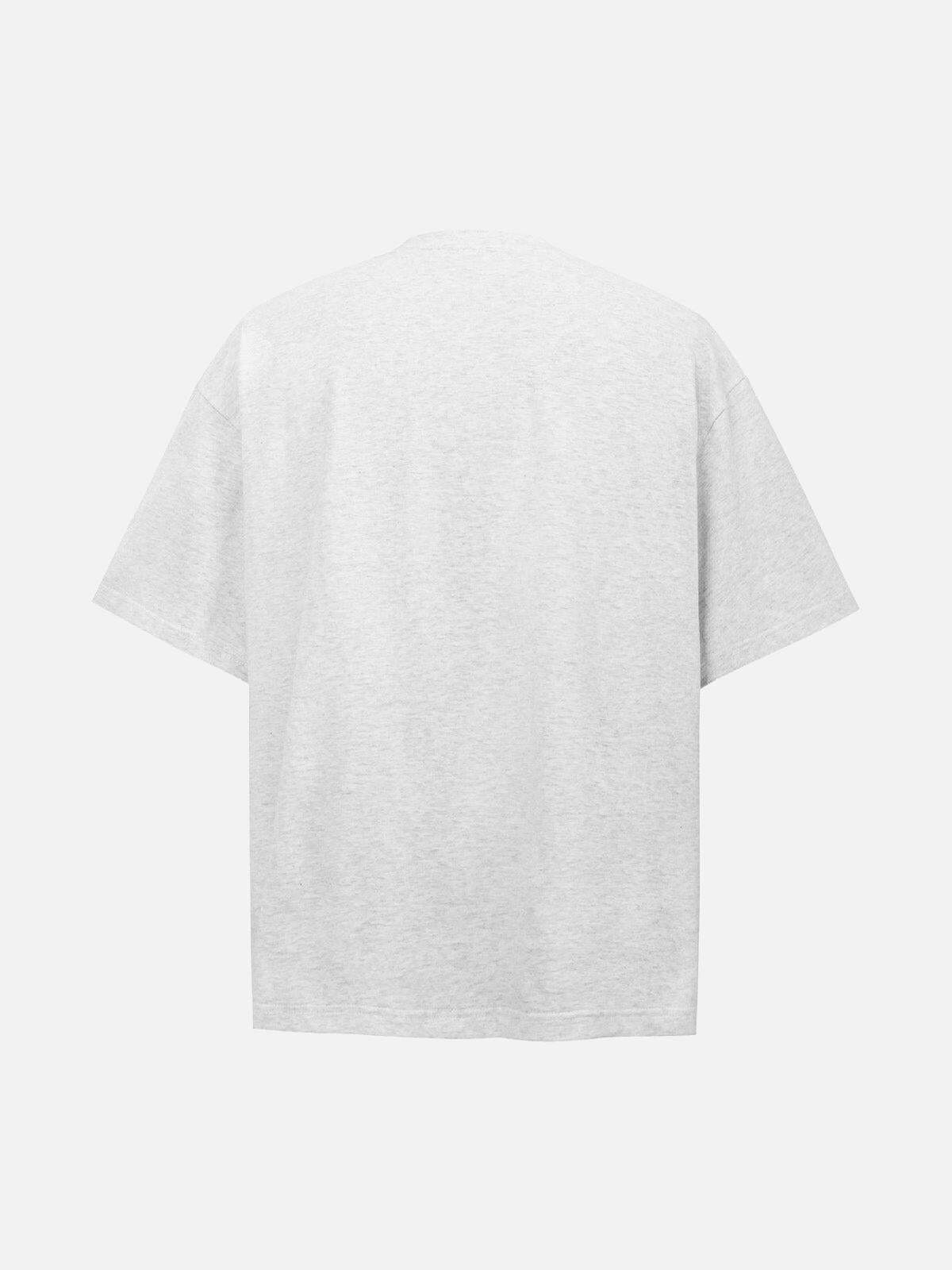 Concert Outfit Retro Plaid Letter Embroidered T-Shirt Concert Outfit Retro Plaid Letter Embroidered T-Shirt