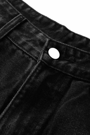 Concert Outfit Retro Ripped Contrast Plaid Denim Shorts