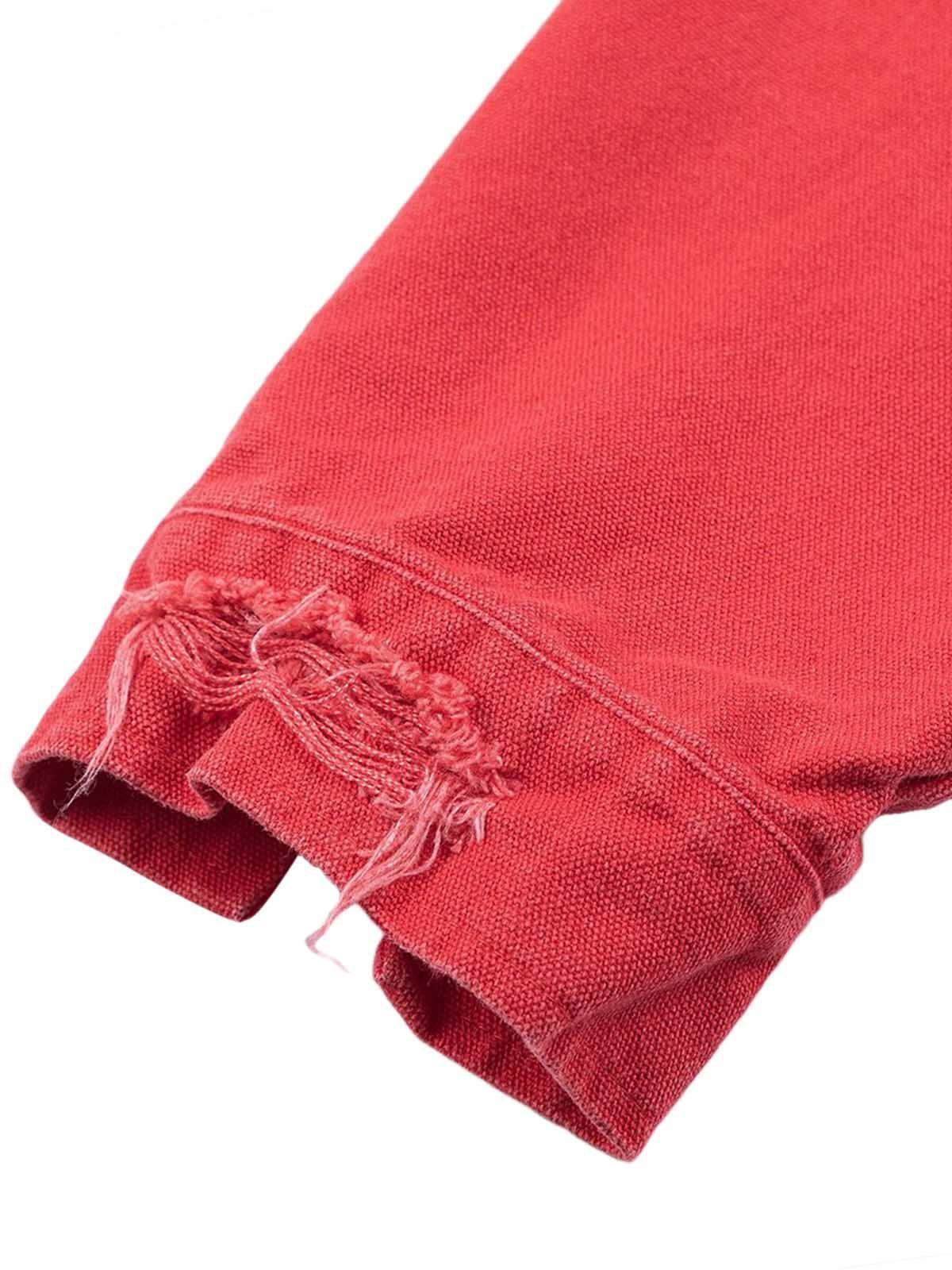 Concert Outfit Retro Ripped Washed Contrast Color Work Jacket Concert Outfit Retro Ripped Washed Contrast Color Work Jacket