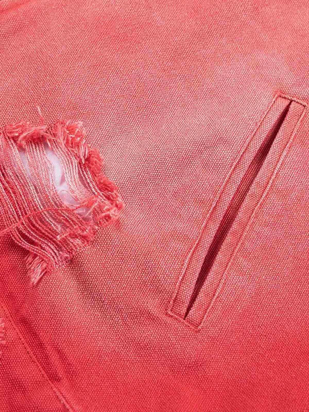 Concert Outfit Retro Ripped Washed Contrast Color Work Jacket Concert Outfit Retro Ripped Washed Contrast Color Work Jacket