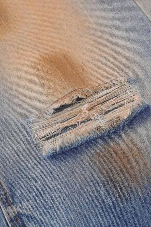 Concert Outfit Retro Ripped Washed Patina Street Hip-Hop Jeans