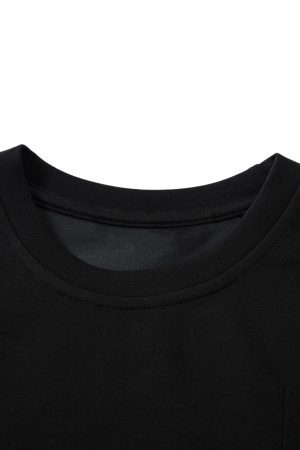 Concert Outfit Retro Rivet Pleated Functional T-Shirt