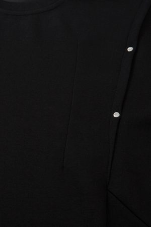 Concert Outfit Retro Rivet Pleated Functional T-Shirt