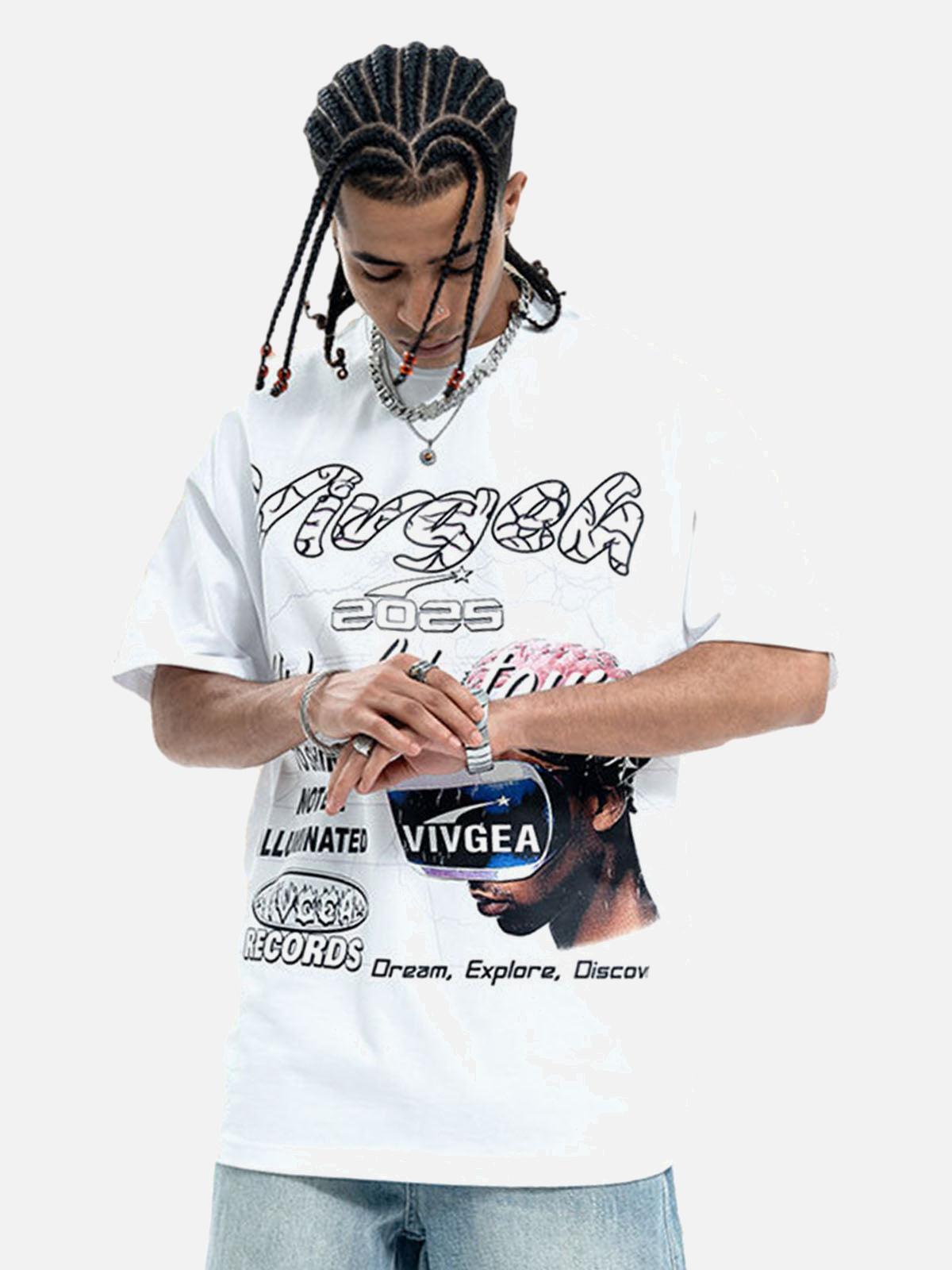 Concert Outfit Retro Sci-Fi Graphic T-Shirt Concert Outfit Retro Sci-Fi Graphic T-Shirt