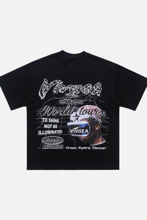 Concert Outfit Retro Sci-Fi Graphic T-Shirt