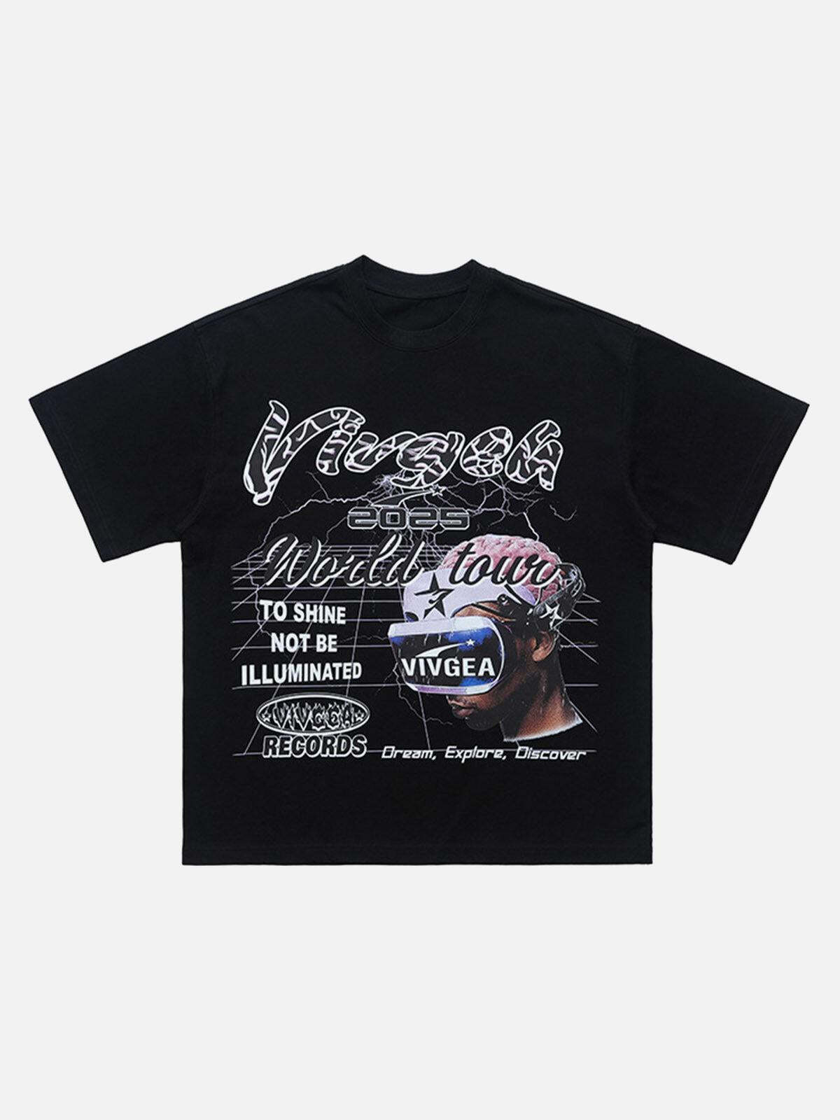 Concert Outfit Retro Sci-Fi Graphic T-Shirt Concert Outfit Retro Sci-Fi Graphic T-Shirt