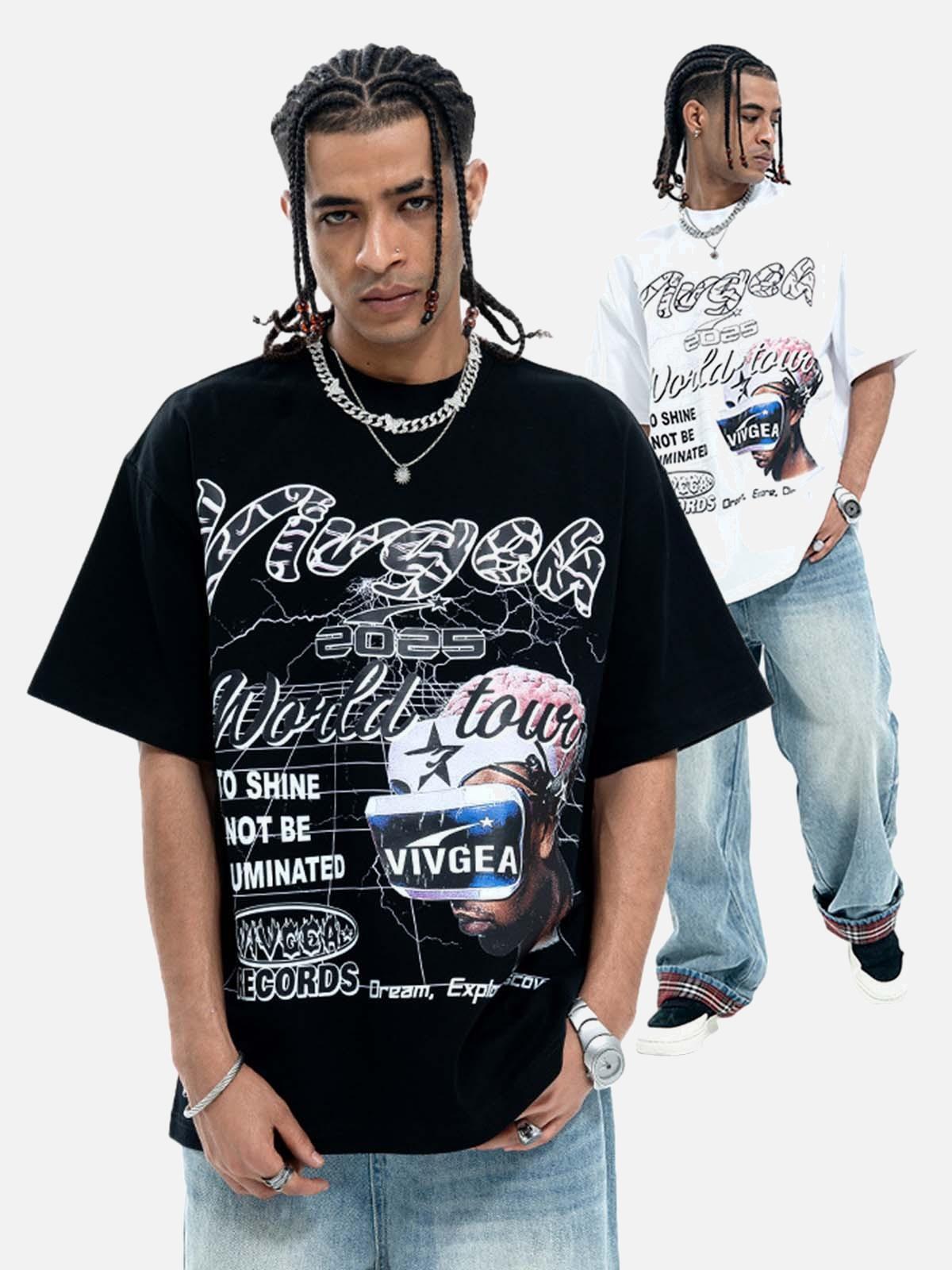 Concert Outfit Retro Sci-Fi Graphic T-Shirt Concert Outfit Retro Sci-Fi Graphic T-Shirt