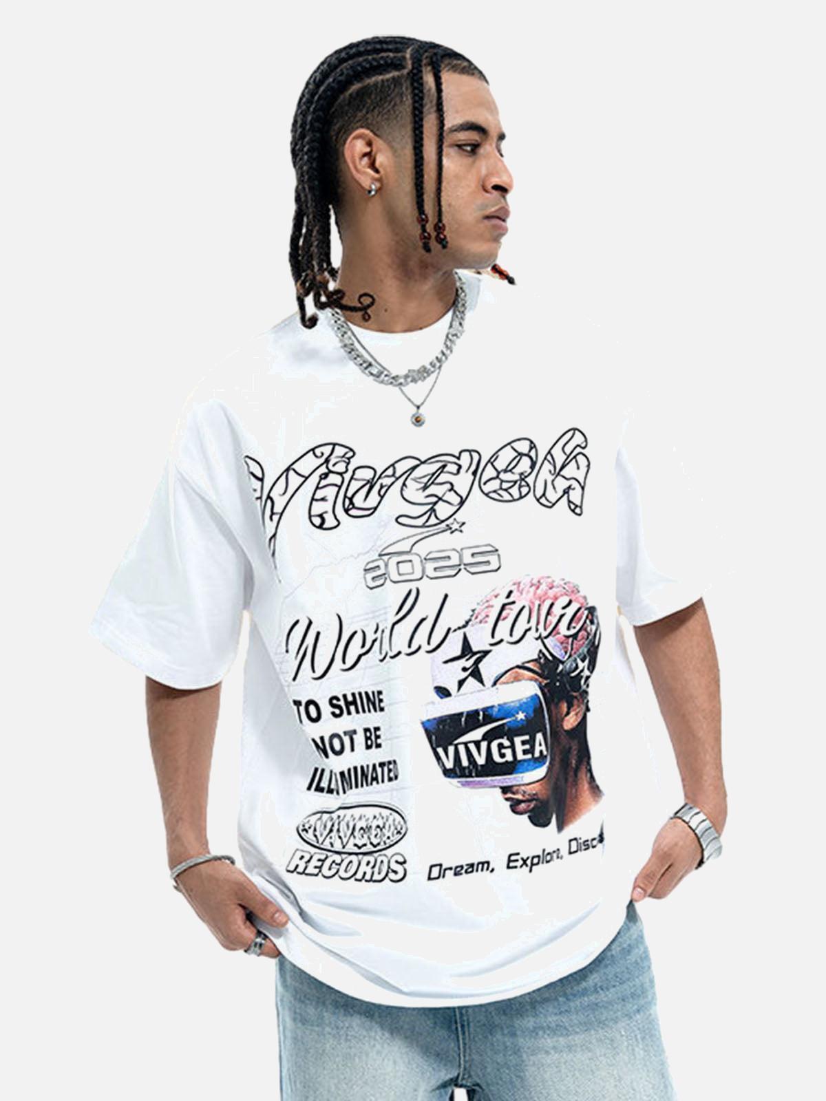 Concert Outfit Retro Sci-Fi Graphic T-Shirt Concert Outfit Retro Sci-Fi Graphic T-Shirt