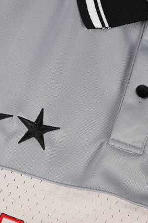 Concert Outfit Retro Sports Jersey Polo Shirt