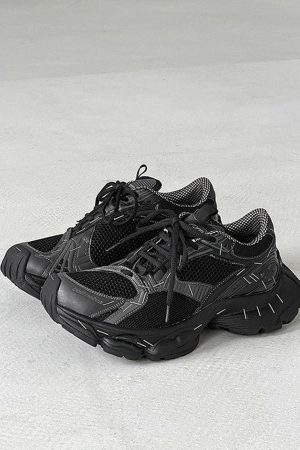 Concert Outfit Retro Stapler Chunky Sneakers