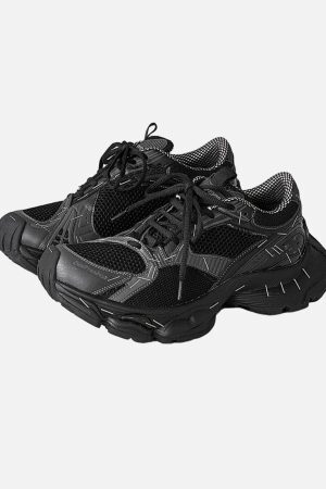 Concert Outfit Retro Stapler Chunky Sneakers