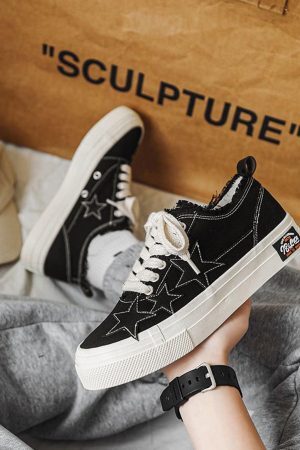 Concert Outfit Retro Star Canvas Shoes