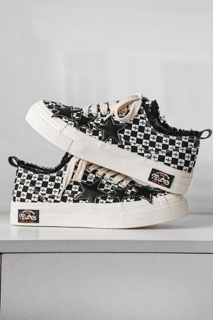 Concert Outfit Retro Star Canvas Shoes