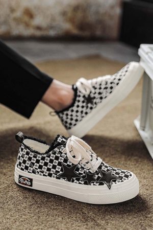 Concert Outfit Retro Star Canvas Shoes